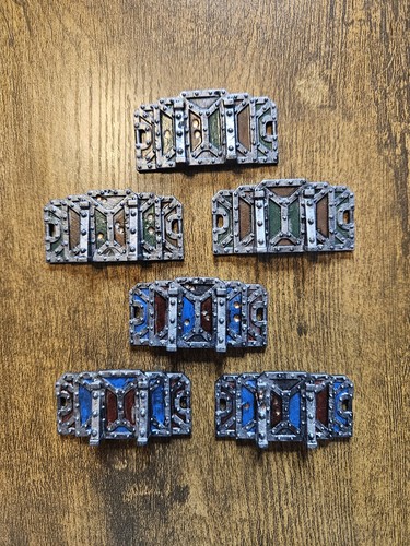 Warhammer 40k Kill Team Octarius Set Of Six Barricades Terrain Pieces PAINTED 