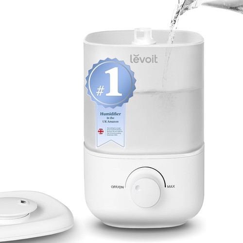 Levoit Humidifier for Bedroom,25dB Ultra Quiet,Top Fill 360° Rotatation Nozzle