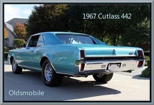 1967 Oldsmobile Cutlass 442 Coupe Toolbox - Refrigerator Magnet 42 Mil