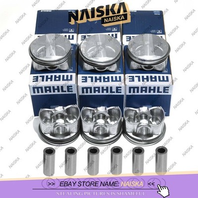 6Pcs Pistons & Rings STD Φ88mm NURAL for Mercedes-Benz E280 C300 GLK300 3.0L V6