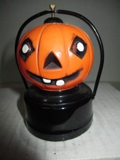Vintage Japan Halloween Battery Op Celluloid JOL Pumpkin Head Lantern Light