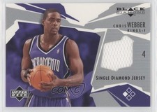 2003-04 Upper Deck Black Diamond Jersey Single Chris Webber #BD-WE HOF n8q
