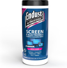 for Electronics; Screen Surface Cleaning Wipes, Great LCD and Plasma Wipes, 70