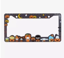 Sanrio Hello Kitty & Friends Pumpkin Halloween License Plate Frame (NEW)