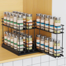 Pull Out Spice Rack Organizer for Cabinet, Slide Out Spice Racks, Easy to Instal