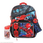 Spider-Man Kids' 15.5L 5pc Backpack Set with Lights - Black