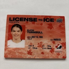 2023 Upper Deck Team Canada Juniors License To Ice Red Parallel Blayre Turnbull