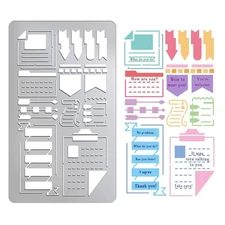 UNICRAFTALE Metal Stencils for Wedding Wood Burning Border Pattern Stencils S...