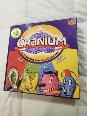 Cranium Board Game Complete w Cards Timer Pieces Pads Pencils (Clay Dried)