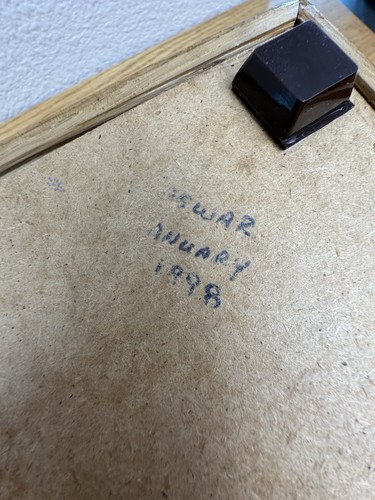 Joyero vintage de madera de roble hecho a mano con tapa con bisagras bandejas deslizantes divididas 1998 - Imagen 16 de 16
