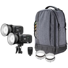 Westcott FJ400 II and FJ250 Portable Portrait Strobe 2-Light Kit with FJ-X3 S Wi