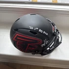 Drake London Falcons Speed Full Size Signed Helmet with COA 1st round pick