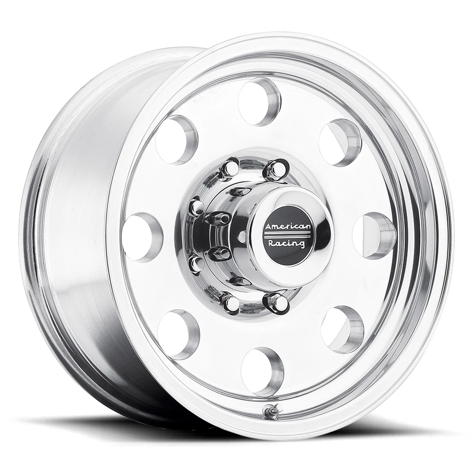 Set 4 17" American Racing AR172 Baja 17x8 8x6.5 Polished Wheels 10mm Truck Rims - Image 2 of 4