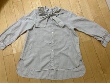 Nest Robe Linen Bowtie Blouse Beige New with Tag
