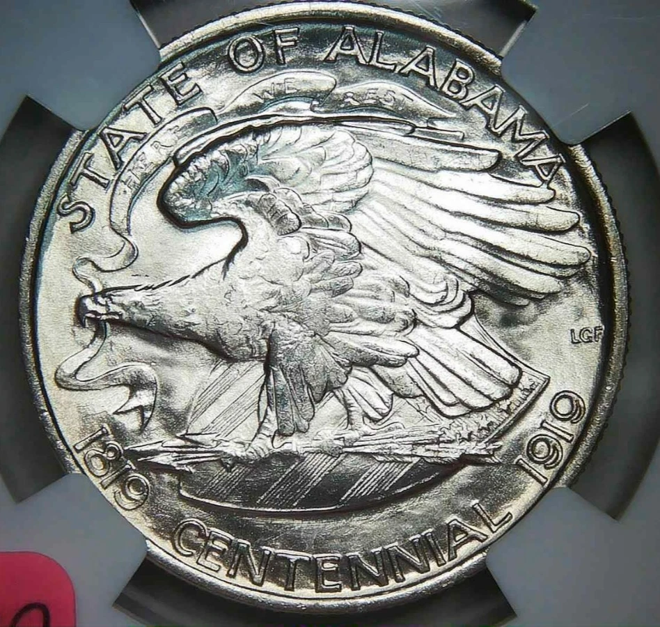 1921__MS 66__Alabama Commemorative Half Dollar__GORGEOUS LUSTER!!!-- NOT 2x2 - Image 2 of 4