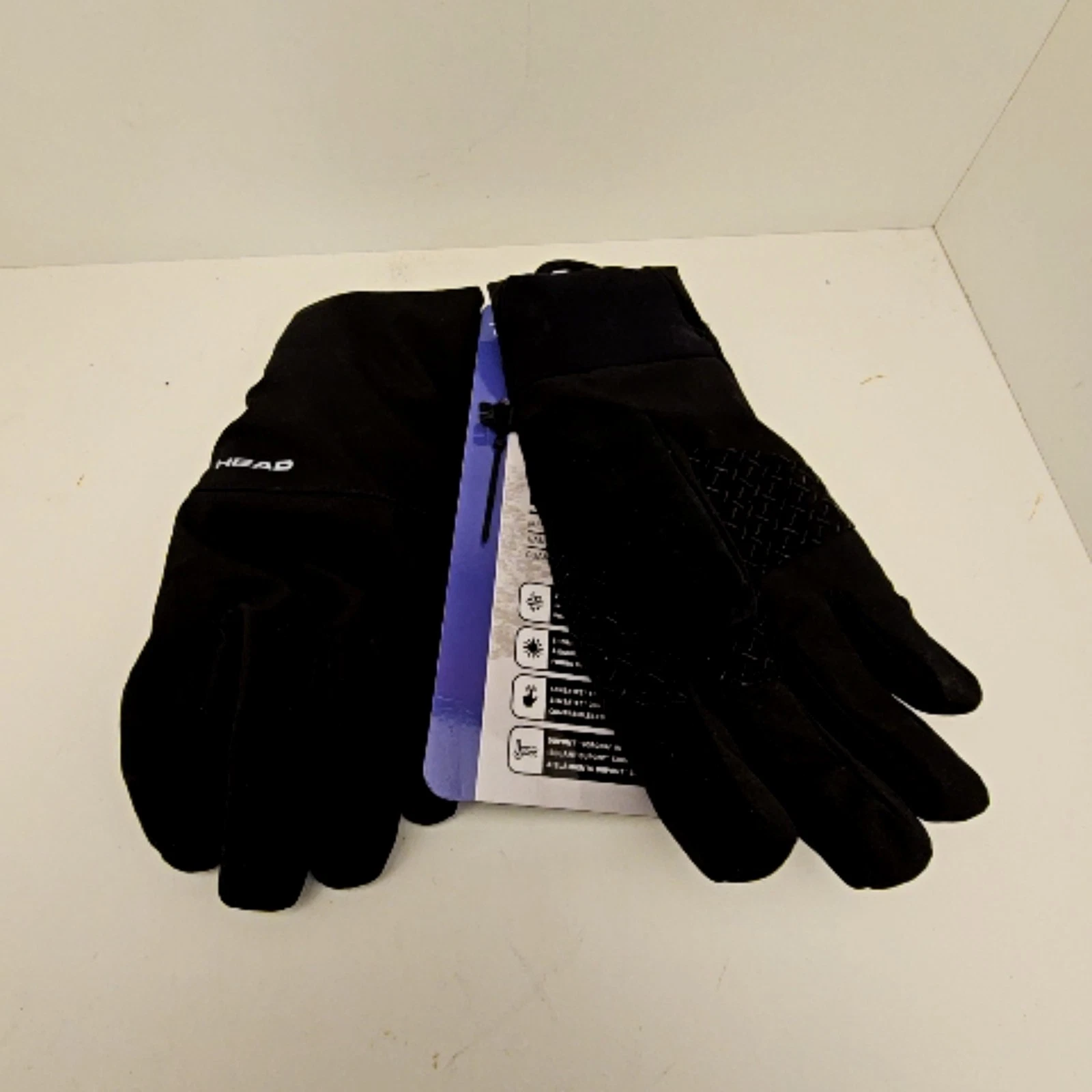 Head Men's Waterproof Hybrid Touchscreen Gloves Black Size Large
