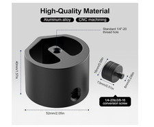 Starlink Mini Adapter, Aluminum Alloy Tripod Mount Only, 1/4 inch-20 3/8 inch