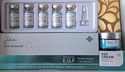 Set 5mlx10St EGF Serum + Creme EGF OLIGOPEPTIDE Narben Falten Flecken Lifting