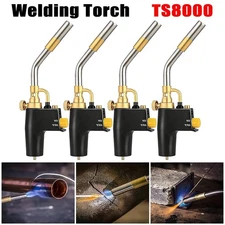 4x Propane Torch Head High Intensity Mapp Trigger Start Gas Torch Soldering Kit