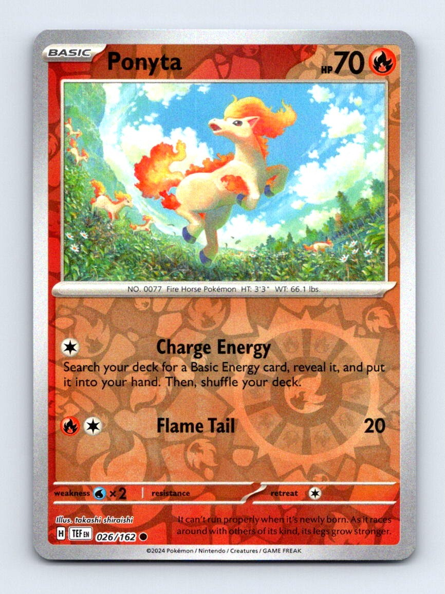 #26 2024 Temporal Forces Ponyta Reverse Holo