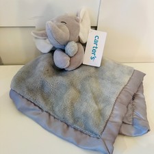 NWT Carter's Gray Elephant Security Blanket Plush Lovey