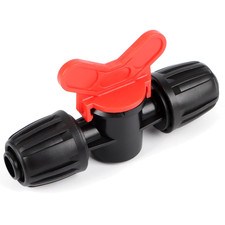 10 Pcs 1/2 Inch Irrigation Tubing Shut Off Valve Fittings, (1/2" ID x0.6-0.65" O