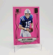 RILEY LEONARD 2025 Donruss Elite Pink Foil Rookie #170 COLTS DUKE BLUE DEVILS