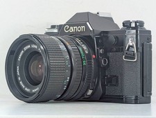 Exc 5 READ Canon AE-1 SLR 35mm Film Camera Black NFD 35-70mm f/3.5-4.5 JAPAN