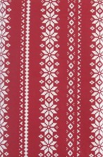 Christmas Snowflake Poinsettia Stripe Vinyl Flannel Backed Tablecloth Var Size