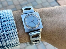 Rare Vintage Luccard Lucien Piccard Mens Automatic Mechanical Watch RUNS WELL