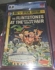 FLINTSTONES AT THE NEW YORK WORLD’S FAIR #1 Key 1964 Cgc 8.0 Official Souvenir