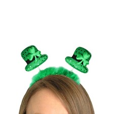 St Patricks Day Leprechaun Hat Head Bopper Green Party Dress Up