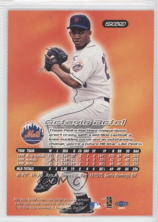 2000 Fleer Ultra Prospect Octavio Dotel #269 - Image 2 of 2