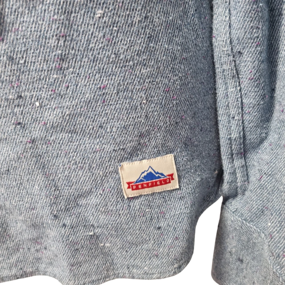 Penfield Ridgeley Pocket Shirt Long Sleeve Blue Mens Small Heavyweight - Image 4 of 4