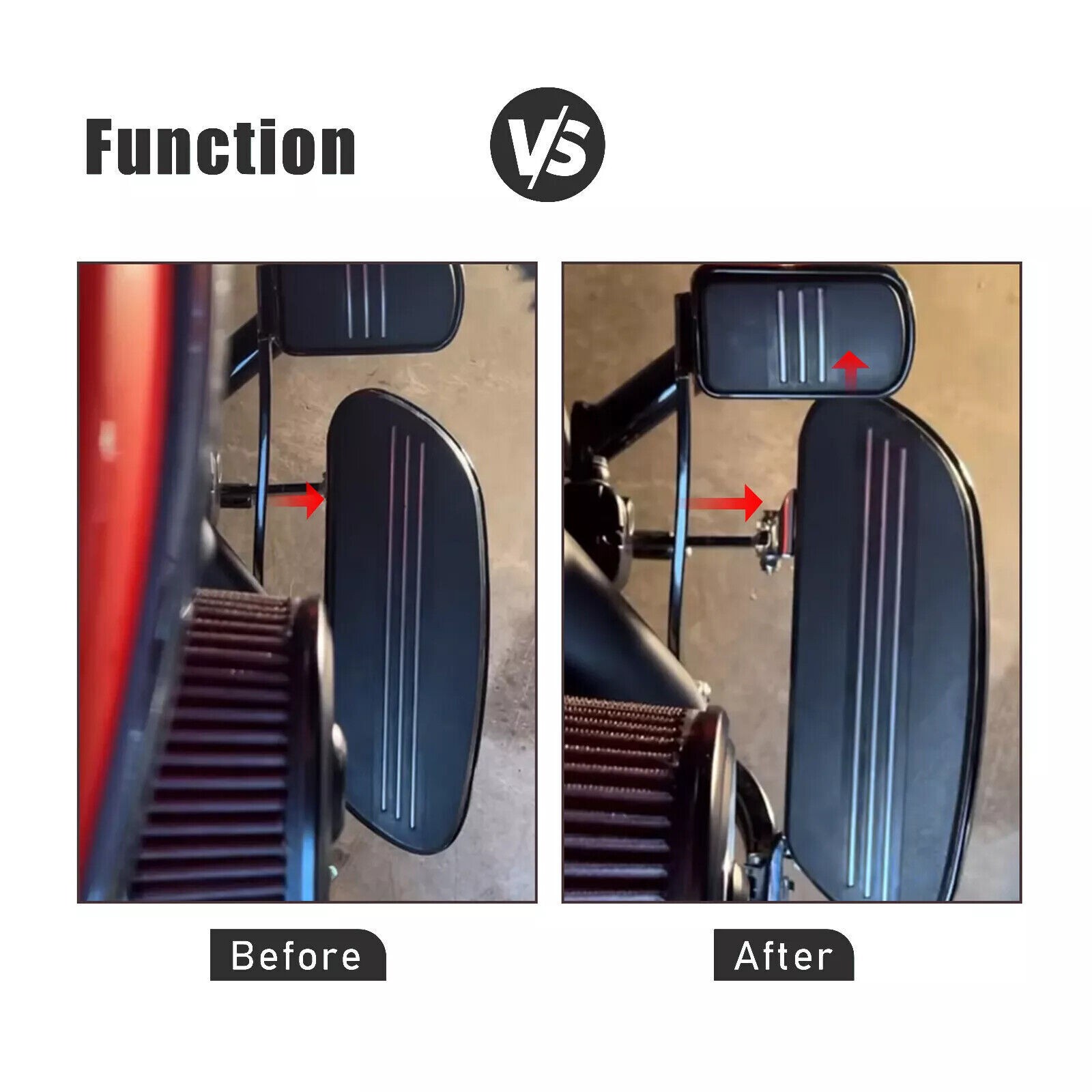 Driver Floorboard Relocation Bracket Foot Control Fit for 1997-16 Harley Touring