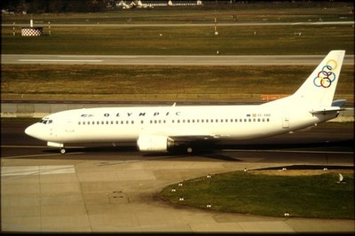Dia EC-KBO Olympic Airlines 35mm gerahmt O-K8-76