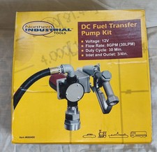 Northern Industrial Tools DC Fuel Transfer Pump Kit 12V 8GPM 30 Minute 3/4in
