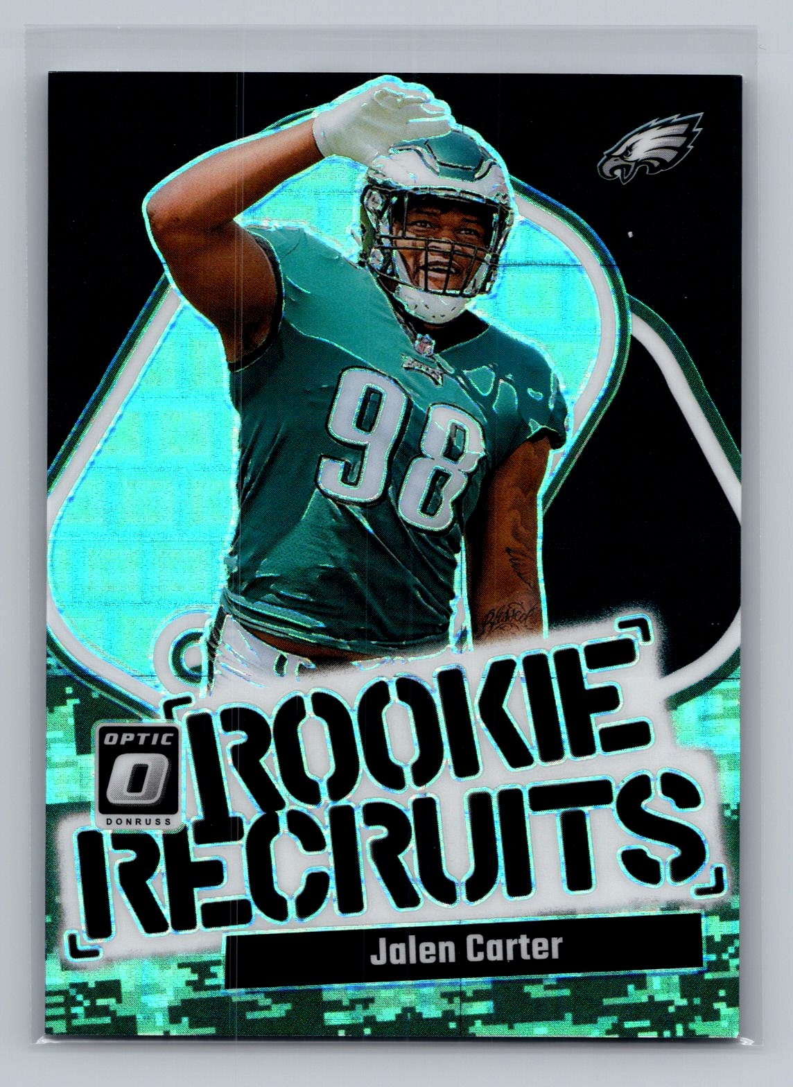 Jalen Carter 2023 Donruss Optic #10 Rookie Recruits Black Pandora #/25
