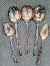 ARTISTIC Oneida Wm A Rogers AA Heavy Spoon* 3 Soup 1 Teaspoon 1 Sugar