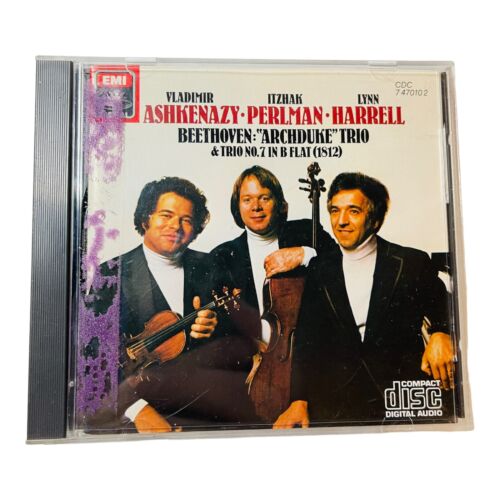 Beethoven : Piano Trios Perlman, Harrell, Ashkénaze CD 1991 EMI Music - Photo 1 sur 2