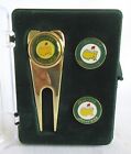 2022 New In Case Masters Pga Golf Ball Souvenir Divot Marker Set Gold Plated
