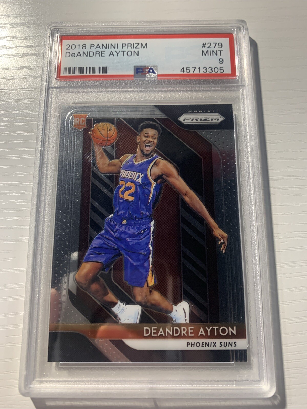 2018 PANINI PRIZM #279 DEANDRE AYTON ROOKIE RC PSA 9