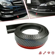 8ft Carbon Fiber Front Bumper Lip Splitter Spoiler Roll Skirt Body Kit Universal