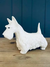CooperCraft Scottish Terrier, Dog Figurine, Vintage Dog Figurine, White Dog