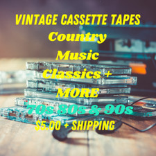 Vintage Country Cassette Tapes 70s 80s 90s Pick Choose Classic Artists