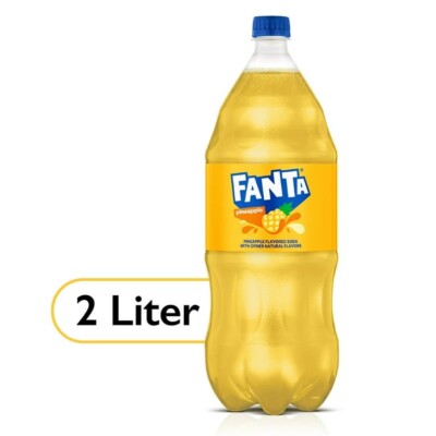 Fanta 2 liter Verity Pack Of 4 Orange, Strawberry, Grape