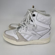 Reebok Royal BB4500 Tacón Alto Cuña Acolchado Blanco Tiza Sahara Mujer’s Talla 8.5