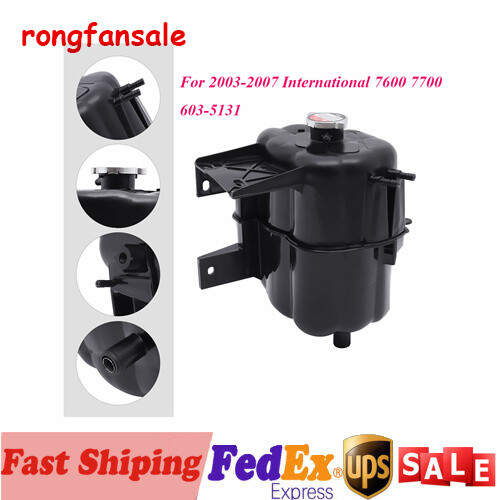 Engine Coolant Recovery Tank With Cap 603-5131 For 03-07 International 7600 7700