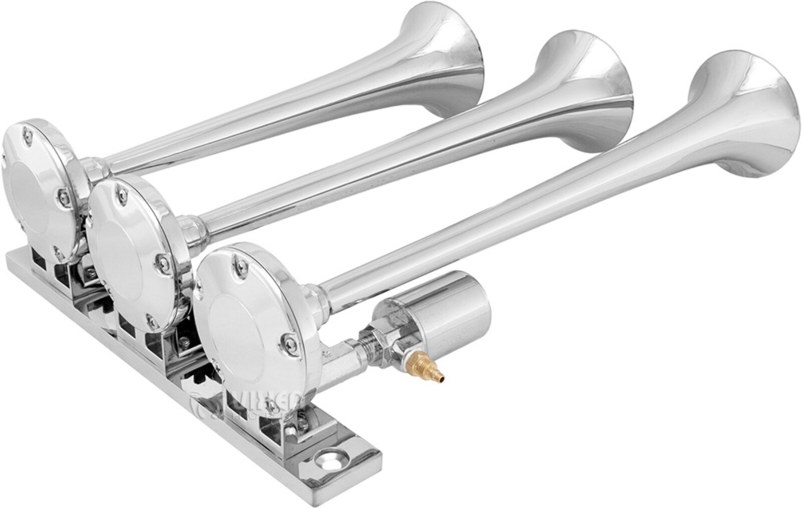 Air Horn For Truck Vixen Horns Train Air Horn - 4 Trumpets Chrome - Foto 11