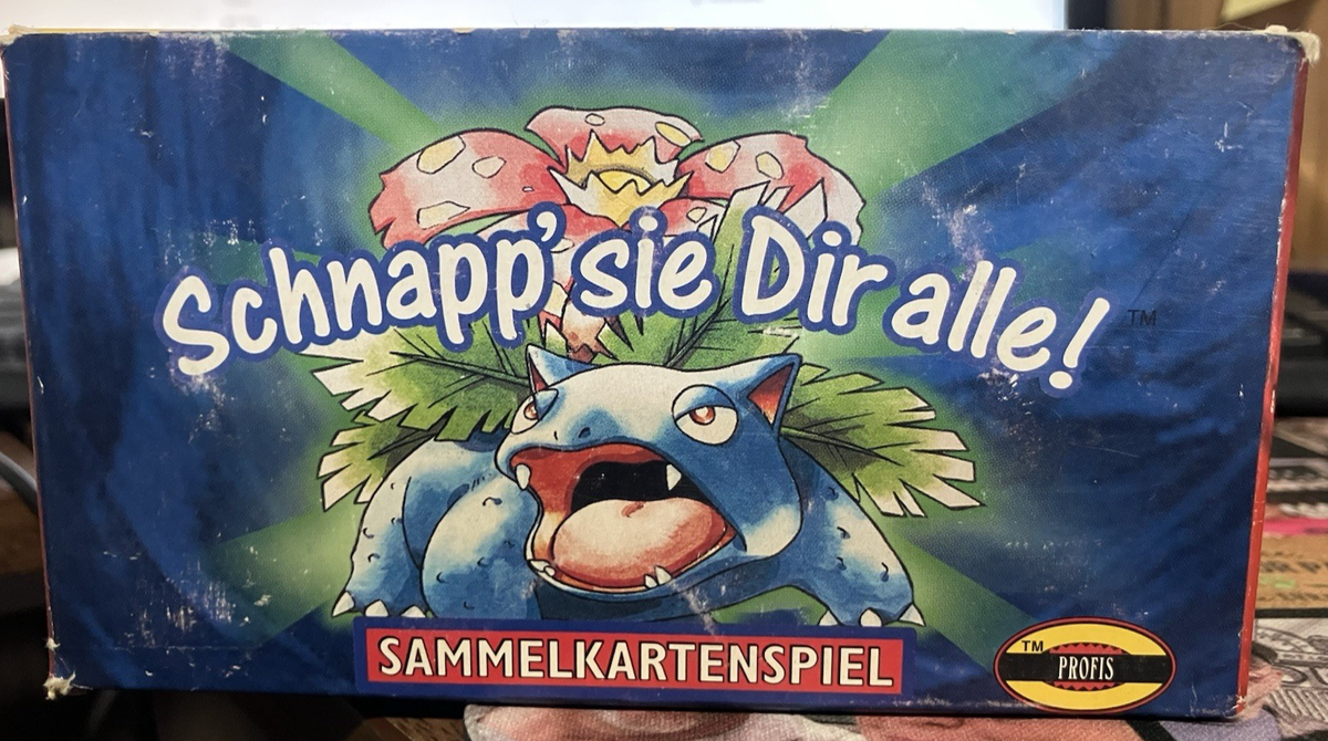 1999 Pokemon GERMAN 1st Edition Base Set Booster Box Display OPENED EMPTY